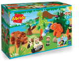 Ecoiffier - Abrick Dinoland With 2 Figures And 1 Vehicle Construction Set