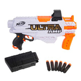 NERF Ultra Amp Motorized Blaster, 6-Dart Clip, 6 Darts