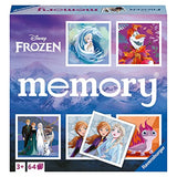 Ravensburger disney frozen memory game - matching picture snap pairs for kids age 3 years up - educational todder toy multicolor 20890