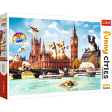 Trefl - 1000 pieces puzzle - Funny Cities: Dogs in London